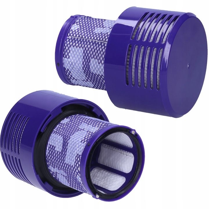 Set 2 filtre aspirator, compatibil cu Dyson V10/SV12, mov