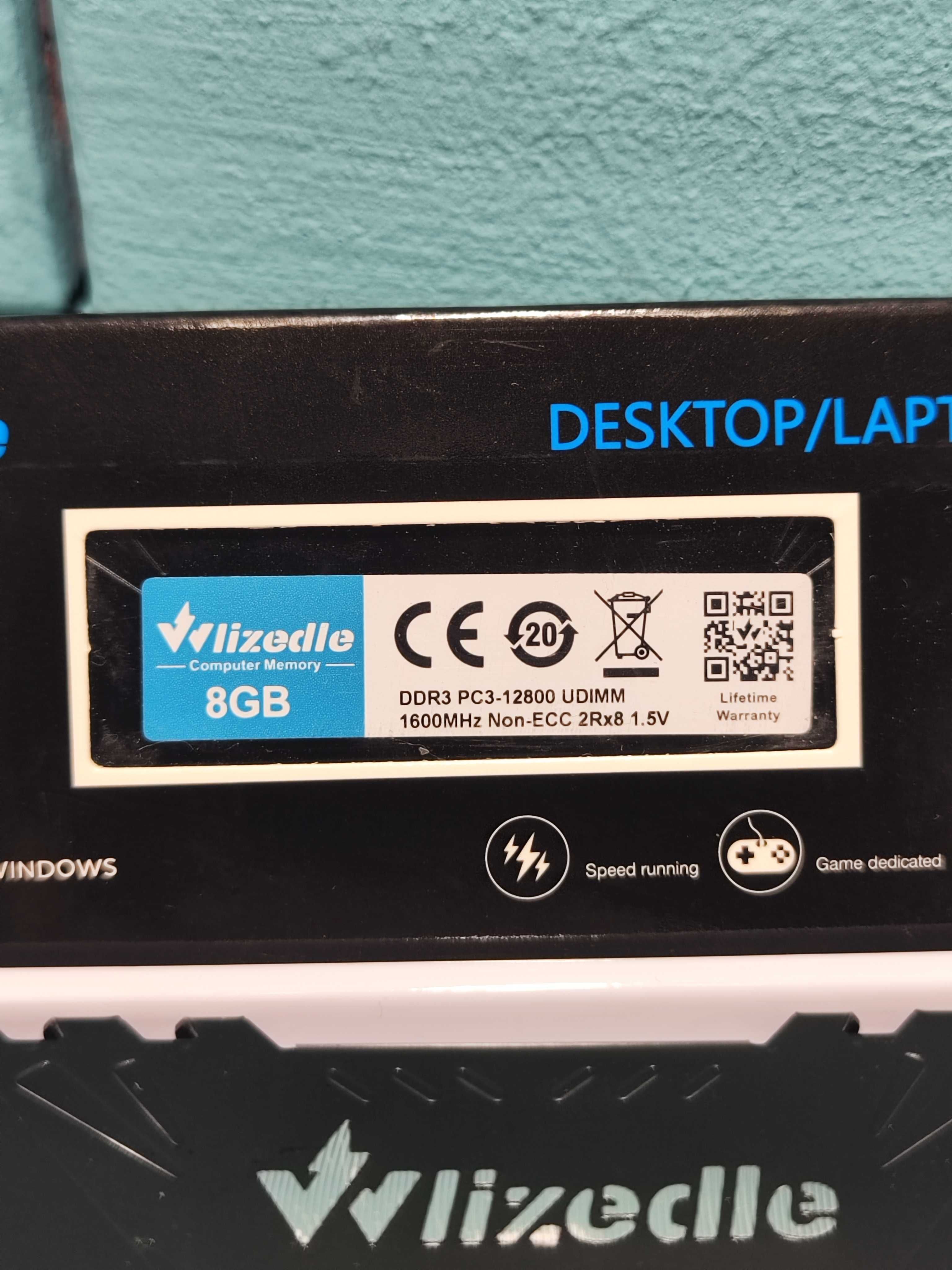 Wlizedle DDR3 16GB (2x8GB) RAM 1600MHz за настолен компютър
