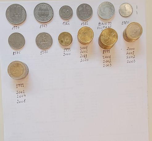 Monezi din România, Olanda,  Spania, Grecia, Franța