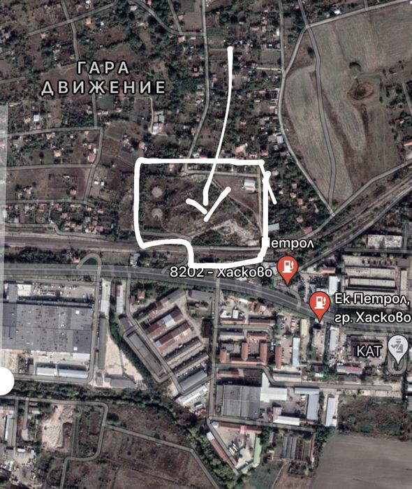Продава се Парцел в Хасково, Промишлена зона - Изток - 39095 кв.м за 45 €/кв.м - Снимка #1