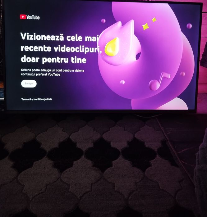 TV Philips 127 .cm  ambiental model 50pus 6814/12 diagonală 139cm