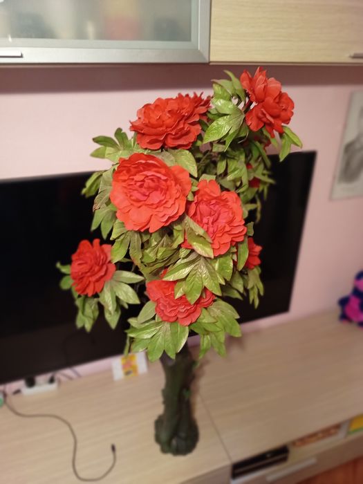 Floare decorativa plastic