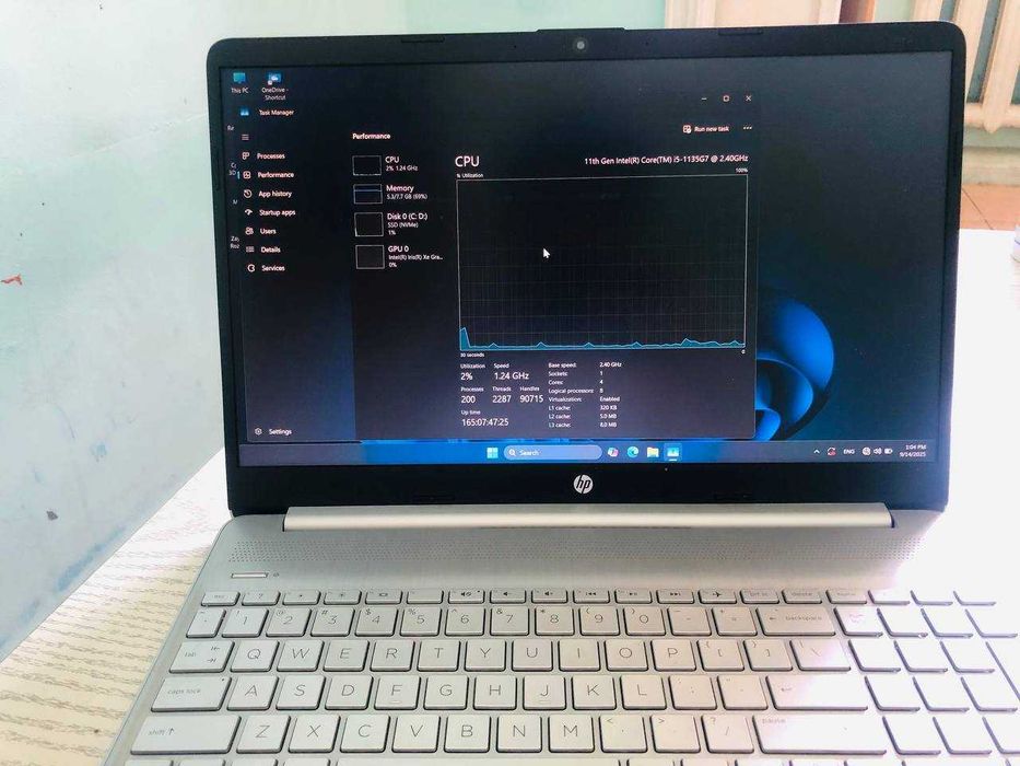 Hp Noutbuk,Protsessor: Intel Core i5-1135G7, 2.40GHz