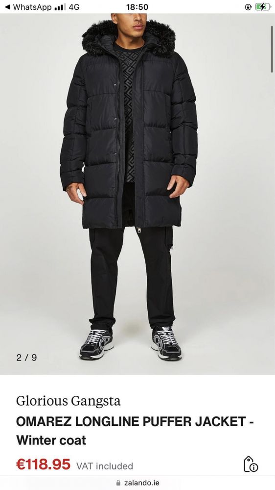 Glorious Gangsta Longline Puffer Jacket Winter coat
