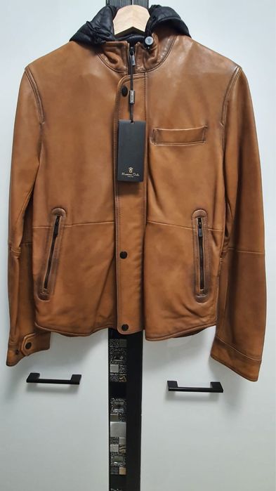 Geaca piele naturala Massimo Dutti