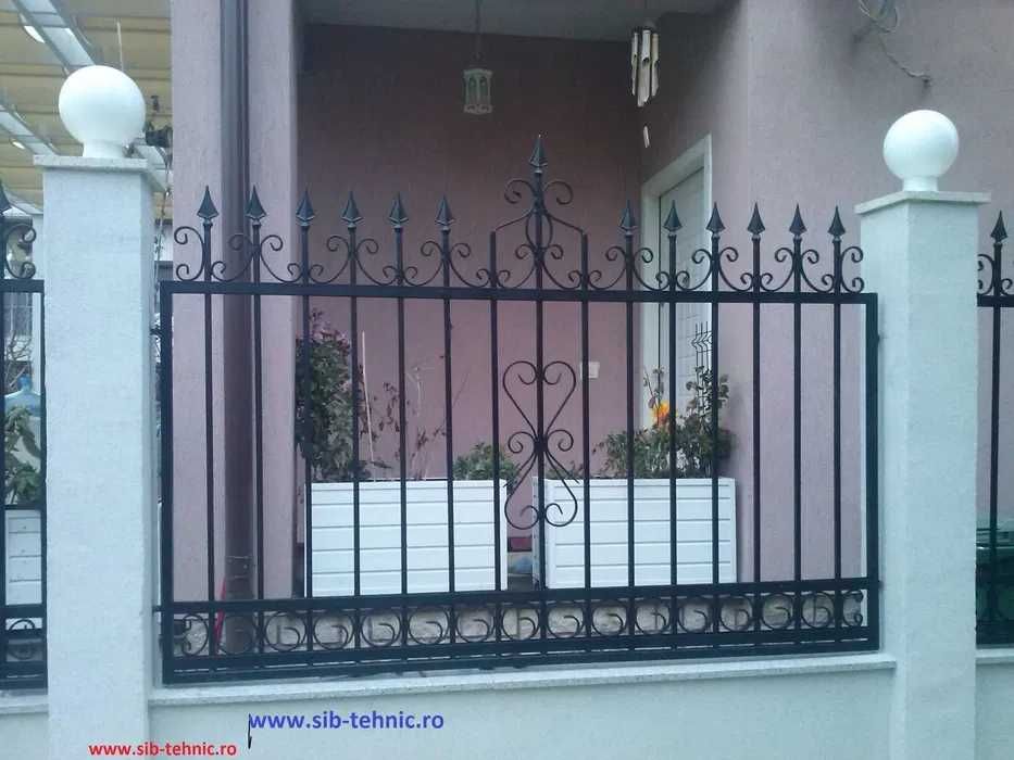 Porti garduri teava patrata fier forjat WPC jaluzea traforate