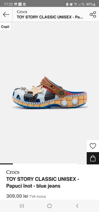 Papuci  Crocs Toy Story