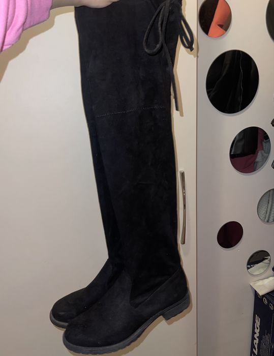 Дълги Велурени ботуши