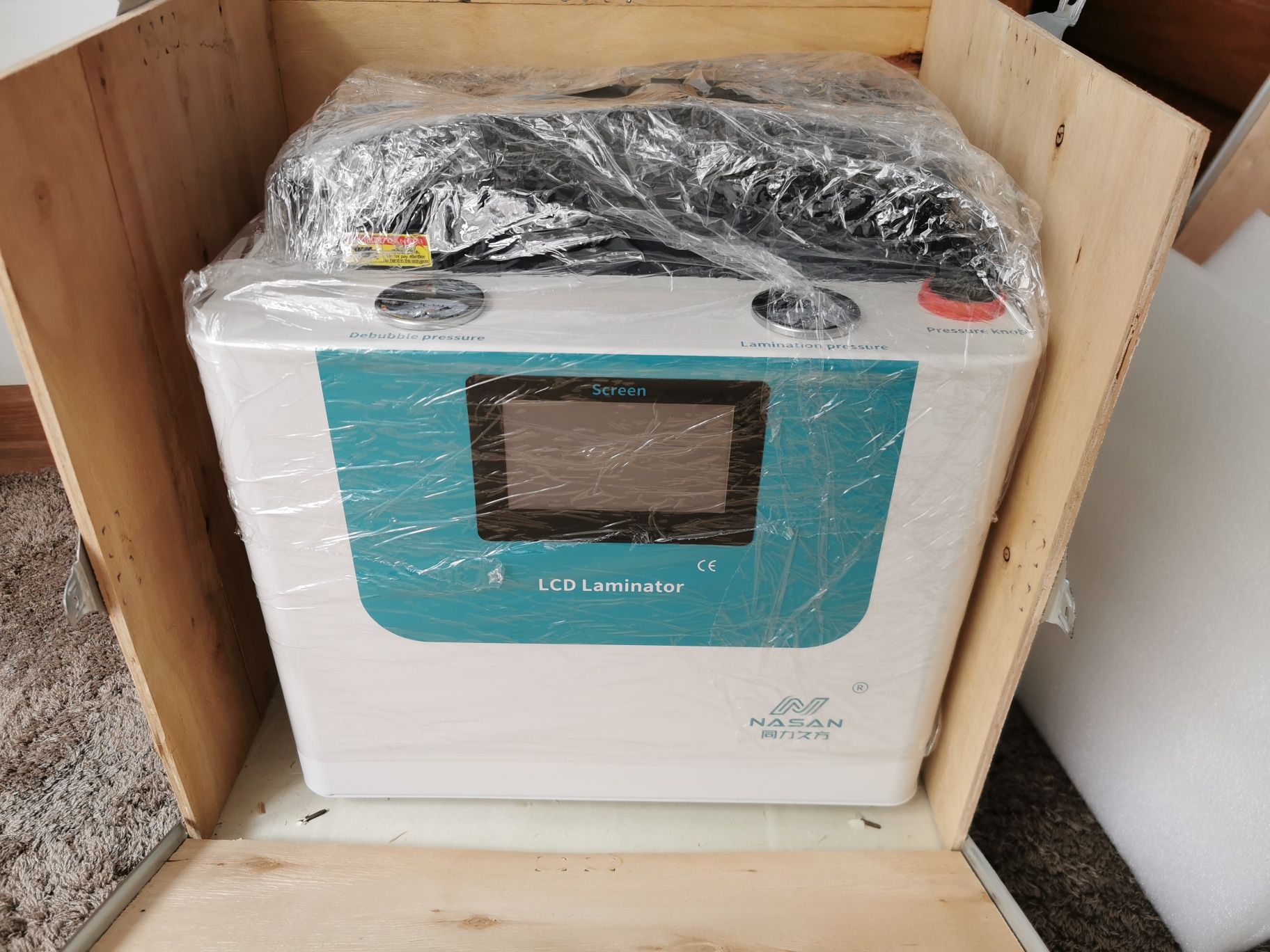 2 în 1 LAMINATOR + DEBUBBLE Nasan Supa Pro sticla ecrane telefoane