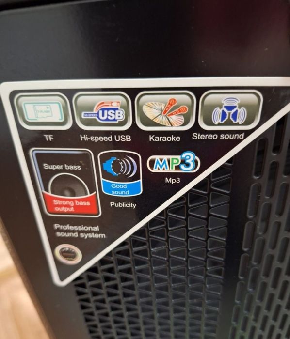 Колонку чемодан  с 2мя микрофонами