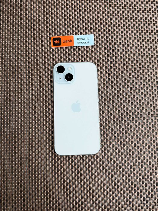 100% Батерия! iPhone 15 Лизинг от 40лв/м ГАРАНЦИЯ Blue 128GB син