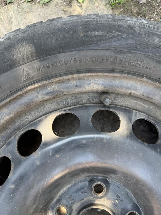 Jante +cauciucuri inarna skoda vw audi seat  205/55r16 5x11