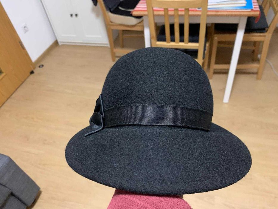 Palarie fetru dama marime 54 negru