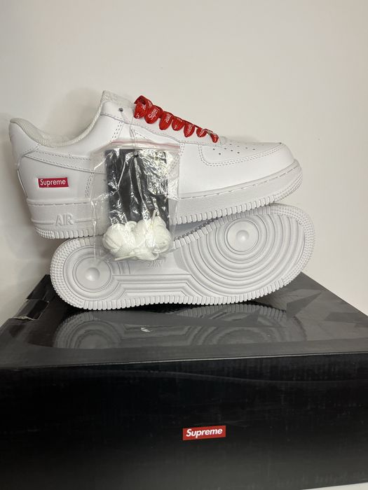 Nike Air Force 1 Supreme White Sneakers