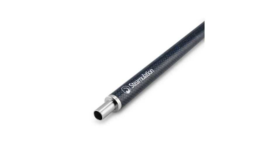 Set Narghilea Steamulation – Mâner + Furtun Carbon Negru/Albastru