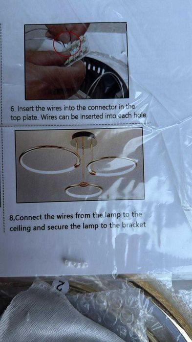 Plafoniera Gold noua 60 w