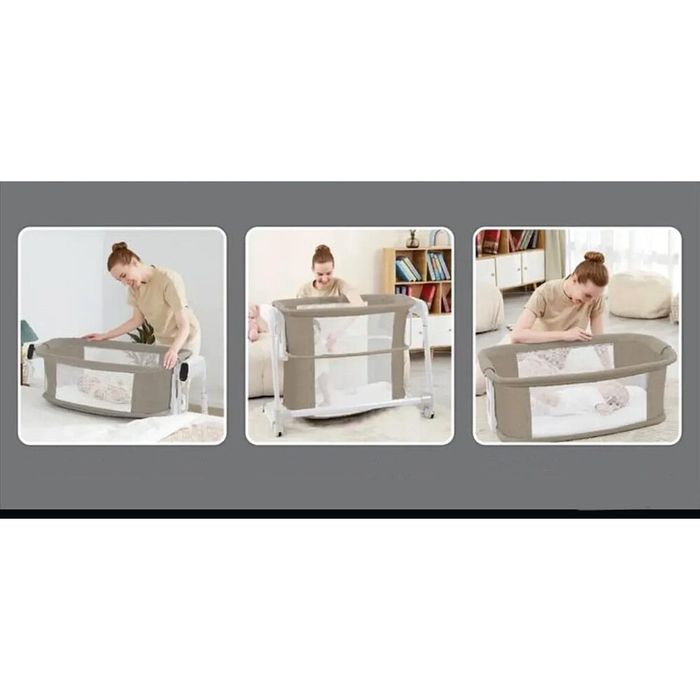 Детская приставная кроватка, электроколыбель Kidilo