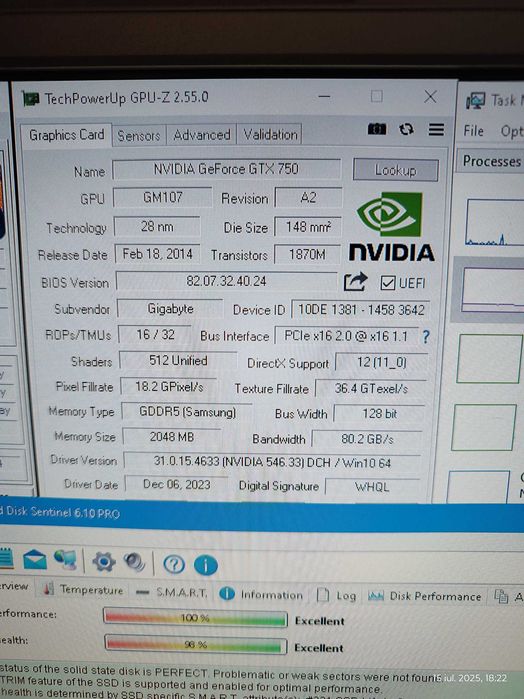 Sistem Desktop Retro Xeon E5450, 8GB RAM, GTX750, 250GB SSD