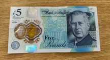 Bancnota 5 lire Marea Britanie 2023 (2024) King Charles