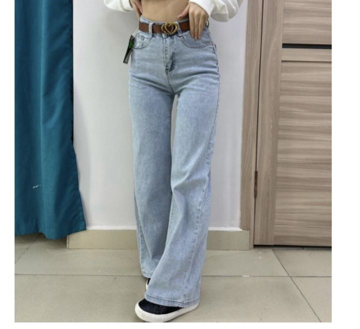 джинсы кюлоты, синие