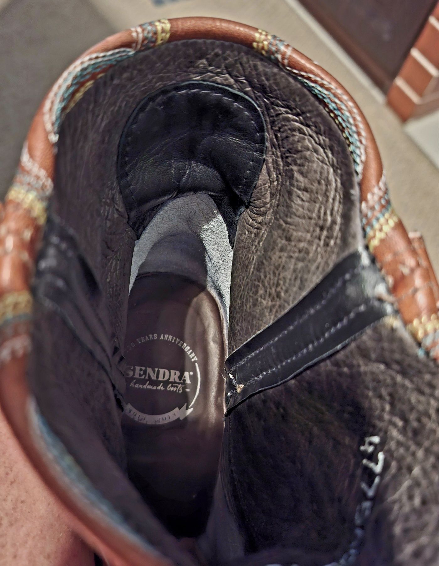 Cizmulițe western Sendra, ciocate handmade