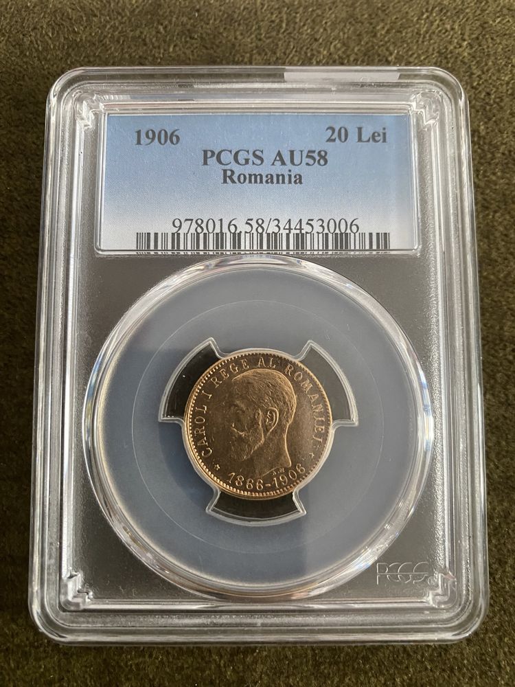 Moneda aur 20 lei 1906