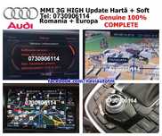 AUDI HARTA Navigatie MMI 3G A4 A5 A6 A7 A8 Q5,Q7 HDD Eu+ROMANIA 2020