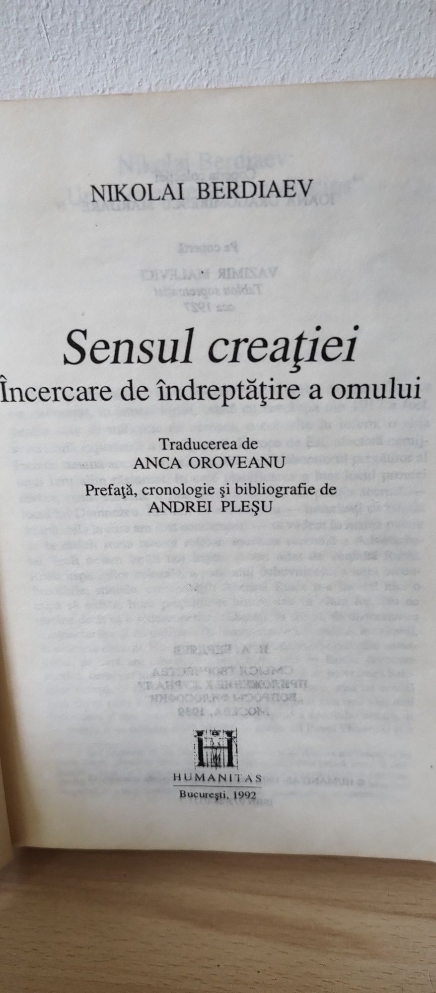 Sensul Creației, NIKOLAI BERDIAEV/10 Lei