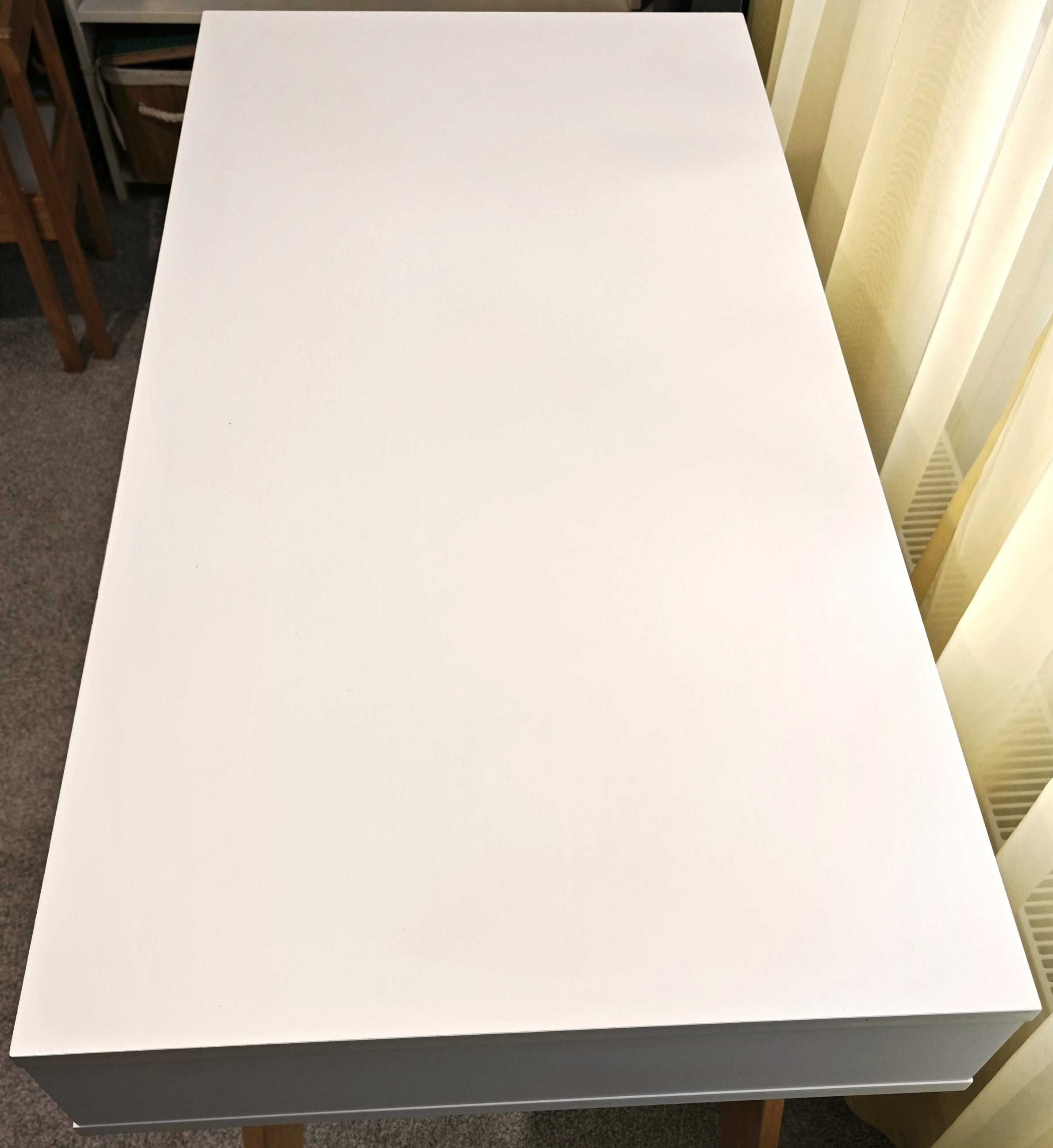 Дървено бюро 50x100 бяло/натурал