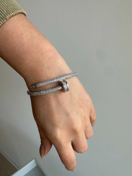 Bratara cui Cartier full cristale 16 dama Silver