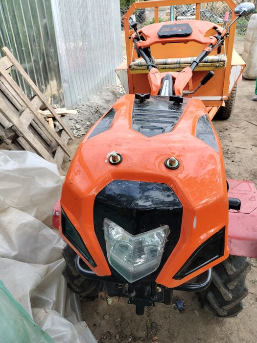 Vând motocultor Ruris 1001ksd 10cp plus remorca cumpărată din Dedeman!