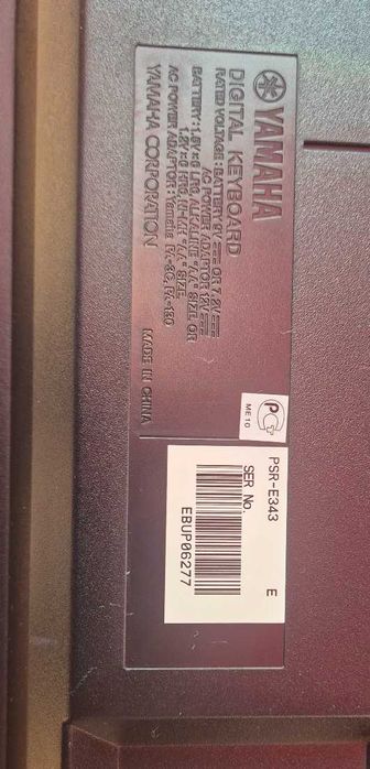 Пиано Синтезатор Yamaha PSR-E343