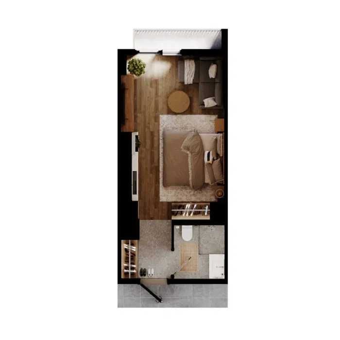 ЖК с озером! 1-комнатная за 29 152у.е в Мирабада! Успей купить! (ГА)