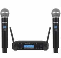 Set microfon wireless UHF, receptor plus doua microfoane  wireless