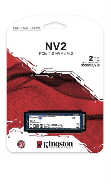 Solid State Drive (SSD) Kingston NV2 2TB, PCIe 4.0 NVMe, M.2.