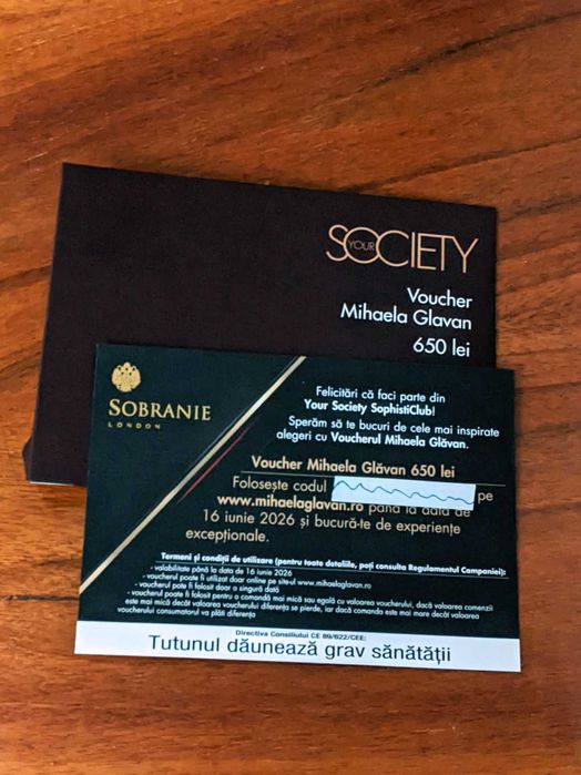 Voucher MIHAELA GLAVAN in valoare de 650 lei