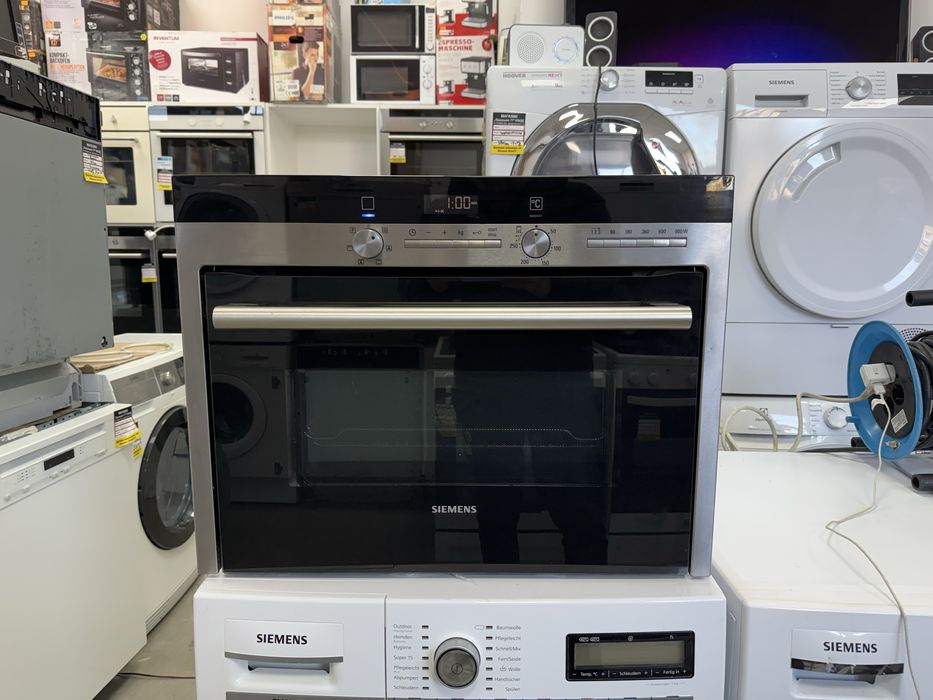 Комбинирана вградена микровълнова фурна Siemens