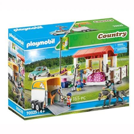 Set de constructie Playmobil Country, Ferma Calutilor, varsta +4 ani,