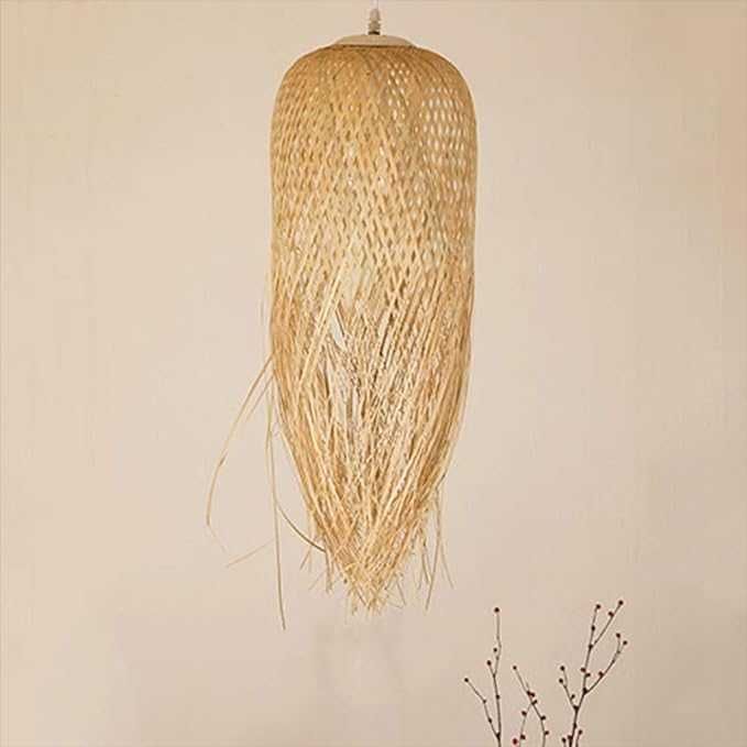 Бамбуков полилей Ретро висяща светлина от бамбук Югоизточна Азия