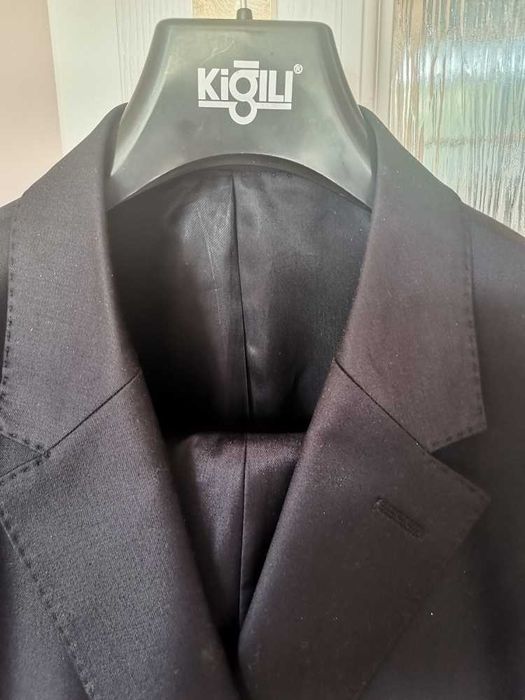 Луксозен мъжки костюм Kiğılı голям номер САКО и ПАНТАЛОН тъмно син