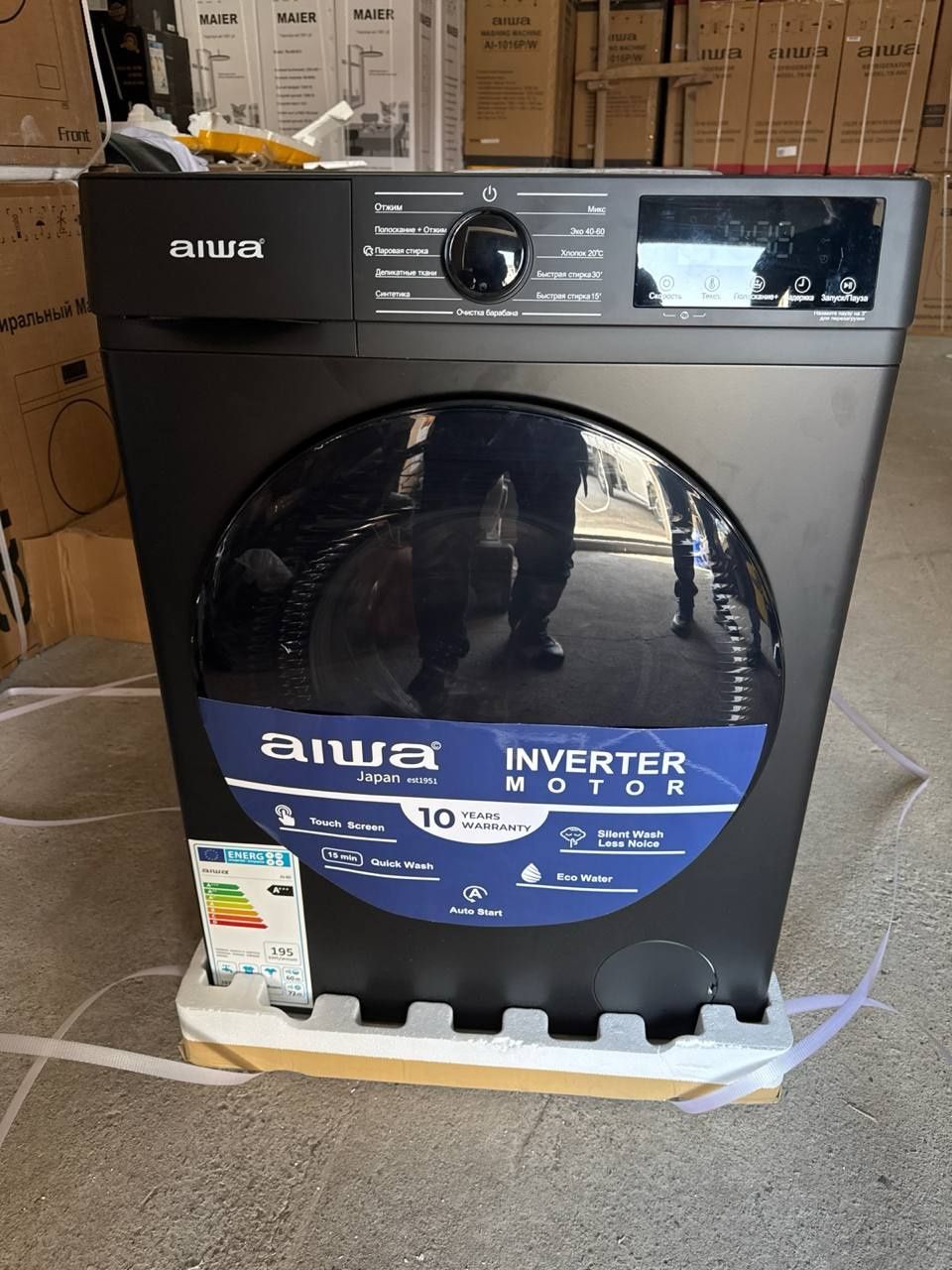 Кир мошина Aiwa 6кг автомат,инвертор BLDC матор скидка 10дней