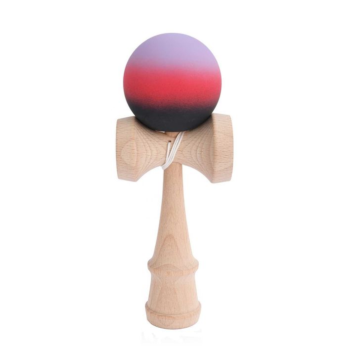 Kendama profesionala lemn fag 18 cm, vopsea aderenta mata, Aurora Fade