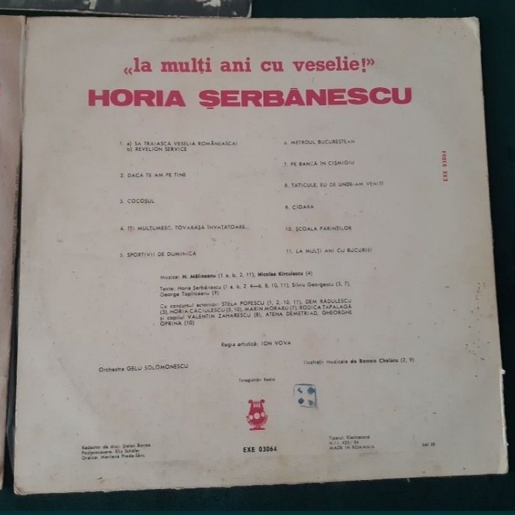 Lot 3 discuri vinil cu "momente vesele: