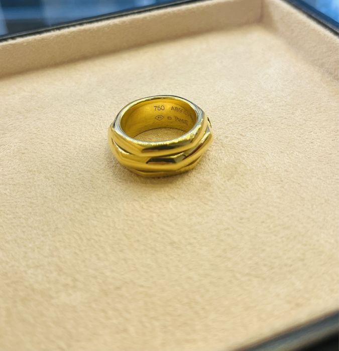 Дизайнерски дамски пръстен Piaget 1998 Gold Princess Diamond Rotating