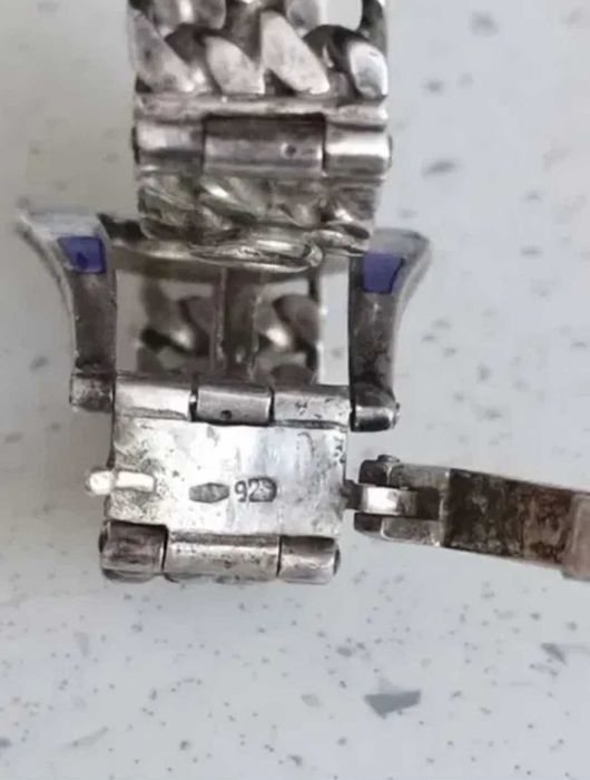 Bratara tip curea  Argint masiv