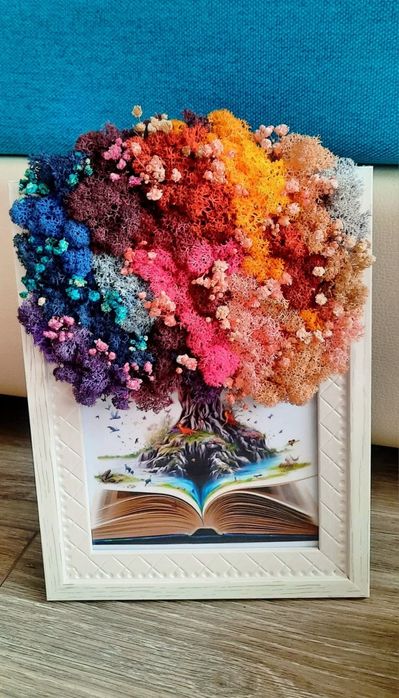 Дърво на живота, кашпа и подаръци със скандинавски мъх