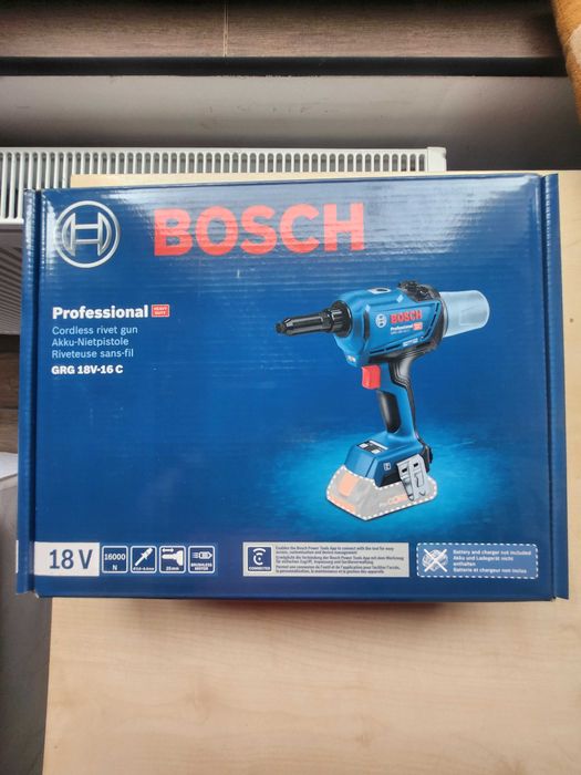 Bosch pistol de nituire  GRG18V-16C. Fara baterie și incarcator
