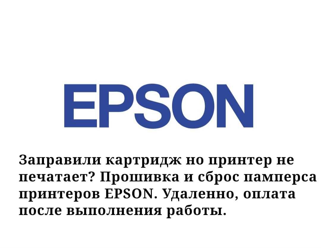 Прошивка принтеров epson. Сброс памперса впитывающей прокладки.