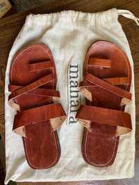 Новые сандалии ультралегкие кожаные индийские Mahara. Размер 8’, 40-41