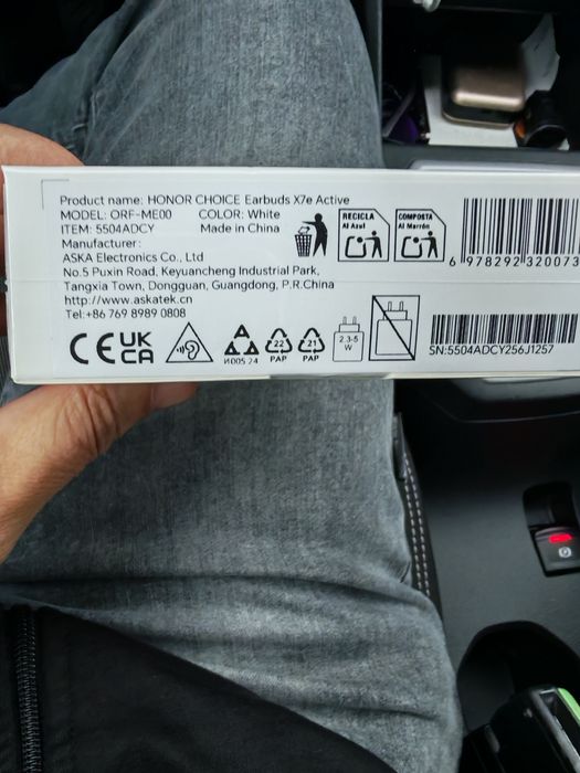 Căști Honor  Earbuds x7e Active